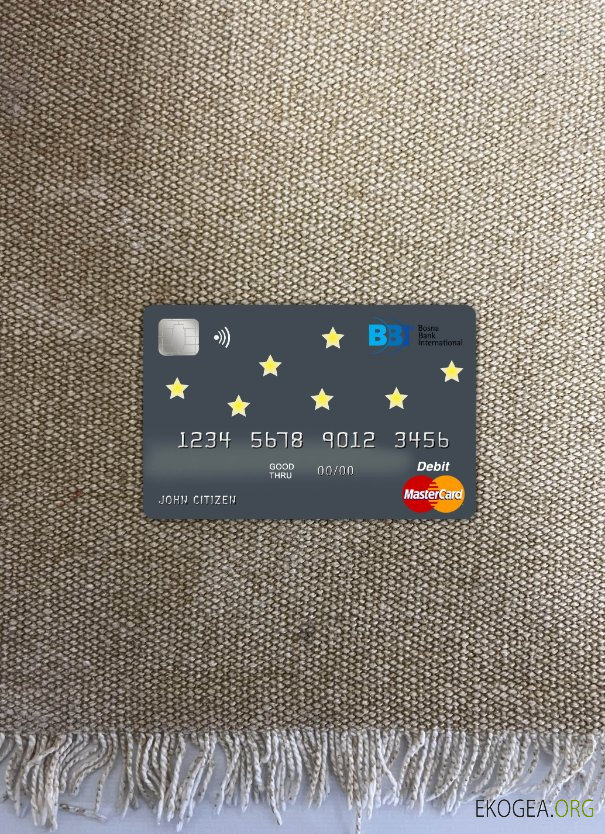 Bosnie , Herzégovine Bosna International Bank Mastercard photolook ,